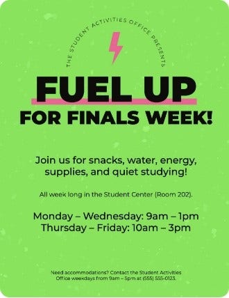 Fuel Up for Final Week!